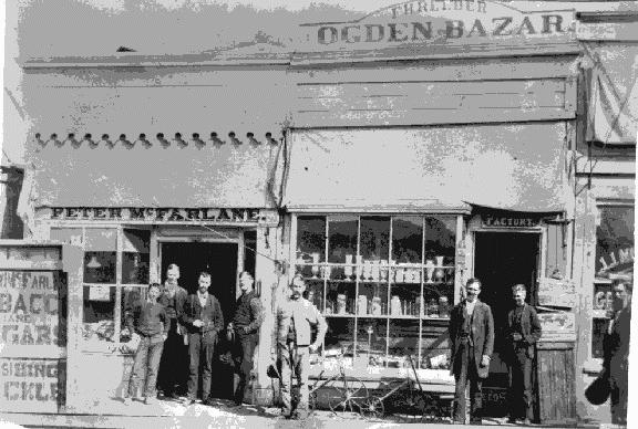 About 1883 - F H Reeder in front of his store
