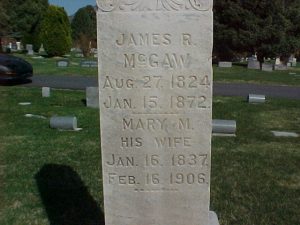 James R McGraw headstone